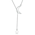 Stars Moon S925 Sterling Silver Necklace, SCN108