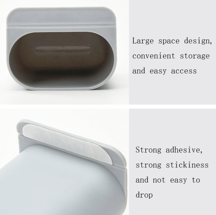 Sticky Pen Holder Desktop Can Hang Pen Case Office Stationery Storage And Sorting Box Random Colour, Pen Holder