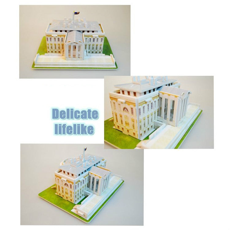 3 PCS 3D Puzzle Mini World Building Model Children Assembling Intellectual Toys, Burj Al Arab, Eiffel Tower, Empire State Building, Dutch Windmills, Mayan Pyramid, Notre Dame de Paris, Sydney Bridge, Sydney Opera House, Leaning Tower of Pisa           ...