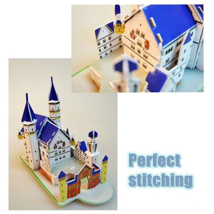 3 PCS 3D Puzzle Mini World Building Model Children Assembling Intellectual Toys, Burj Al Arab, Eiffel Tower, Empire State Building, Dutch Windmills, Mayan Pyramid, Notre Dame de Paris, Sydney Bridge, Sydney Opera House, Leaning Tower of Pisa           ...