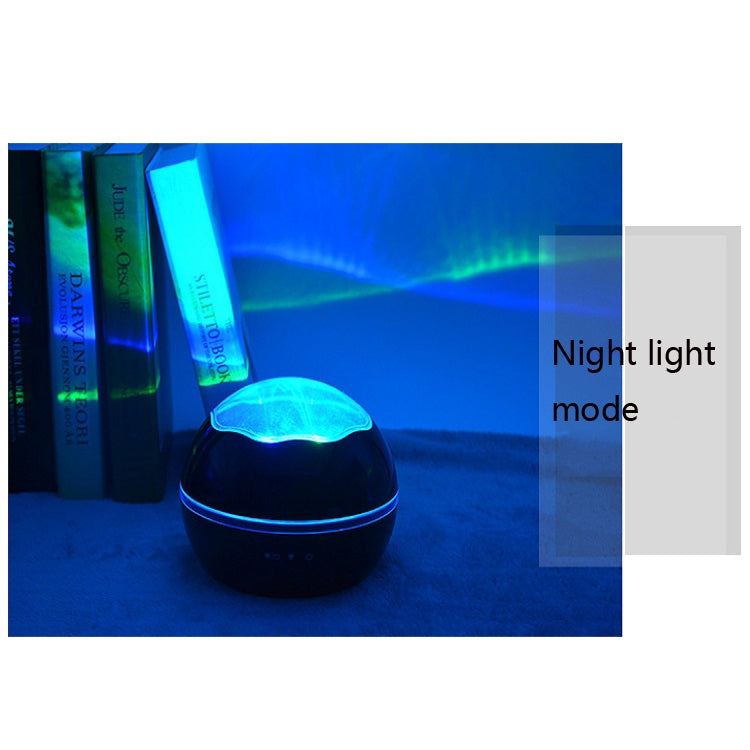 Small Ball USB Rotating Starry Sky Ocean Projector Night Light, Black, White, Blue, Pink
