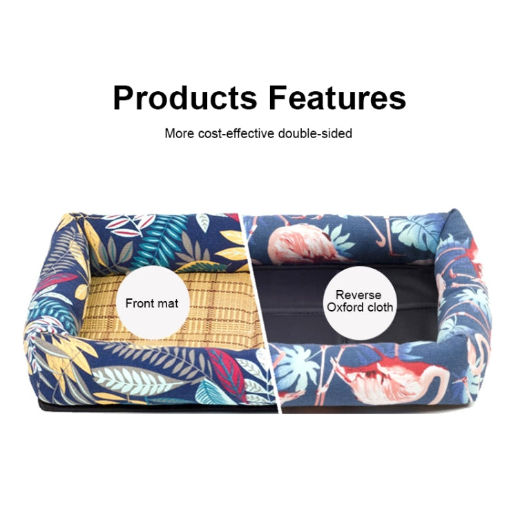 Summer Pet Non-removable Side Dog Mat Pet Bed, M 53X40X6cm, XL 83X66X8cm