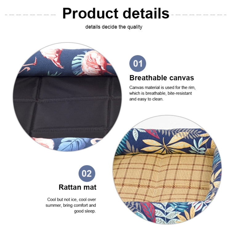 Summer Pet Non-removable Side Dog Mat Pet Bed, M 53X40X6cm, XL 83X66X8cm