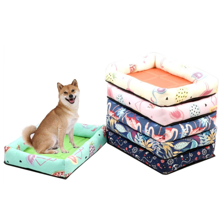 Summer Pet Non-removable Side Dog Mat Pet Bed, M 53X40X6cm, XL 83X66X8cm