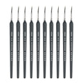 WeiZhuang Hook Line Pen Painting Hand-painted Watercolor Wolf Mint Hook Line Pen Painting Stroke Thin Line Brush, 10 PCS 00000 Dark Blue, 10 PCS 000 Dark Blue, 10 PCS 00 Dark Blue, 10 PCS 0 Dark Blue, 10 PCS 1 Dark Blue, 10 PCS 2 Dark Blue             ...