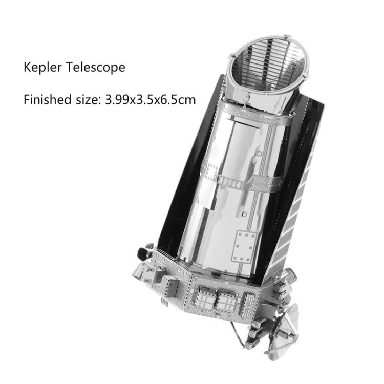 3 PCS 3D Metal Assembly Model DIY Puzzle, Kepler Telescope, Lunar Module, Mars Probe, F22 Fighter