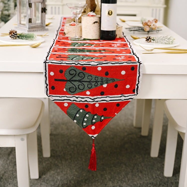 Creative Christmas Home Decoration Items Knitted Tablecloth Dining Table, Senior, Deer, Tree models, Garland