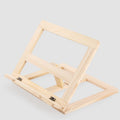 Wooden Reading Rack Children Notebook Stand Anti-myopia Book Stand, Log iron Clip, Log Wood Clip
