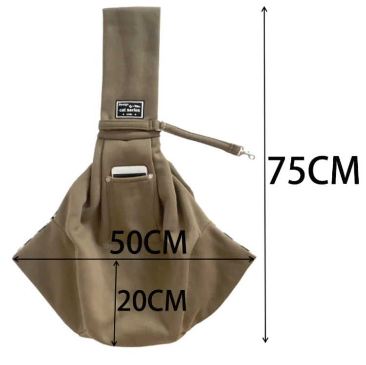 Pet Outing Carrier Bag Cotton Messenger Shoulder Bag, Yellow, Blue, Khaki, Black, Gray, Dark blue