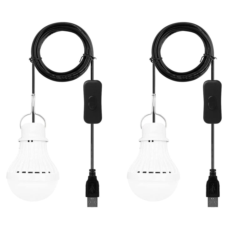 USB Bulb Camping Light Emergency Light, 2 PCS