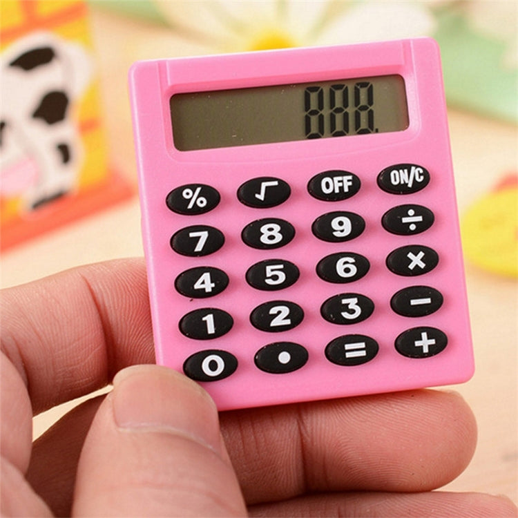 Pocket Cartoon Mini Calculator Candy Colors Handheld Coin Batteries Calculation Tool, Pocket Mini Calculator