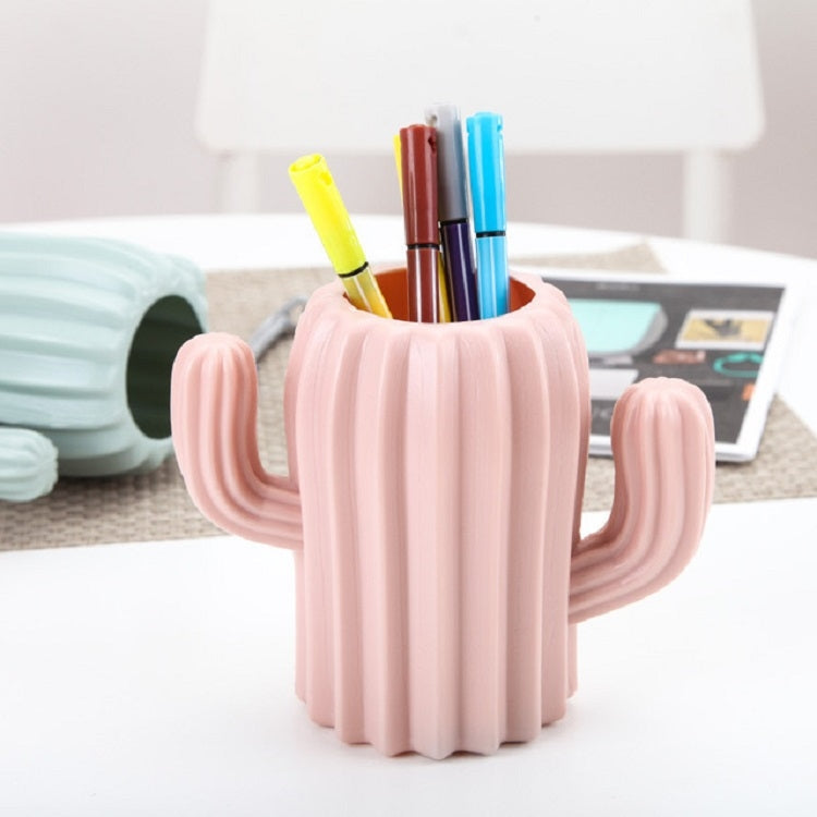 Cactus Shape Vase Creative Home Furnishings Interior Decorations Desktop Pen Holder