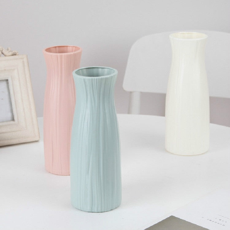 Creative Plastic Vase Dry and Wet Flower Arrangement Home Decoration Desktop Decoration, 7.8 x 20.5 cm