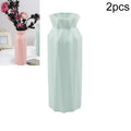 2 PCS Creative Plastic Round Vase Simple Anti-fall Home Decoration Ornaments, 7.2 x 20.5 cm, 7.2 x 20.5cm