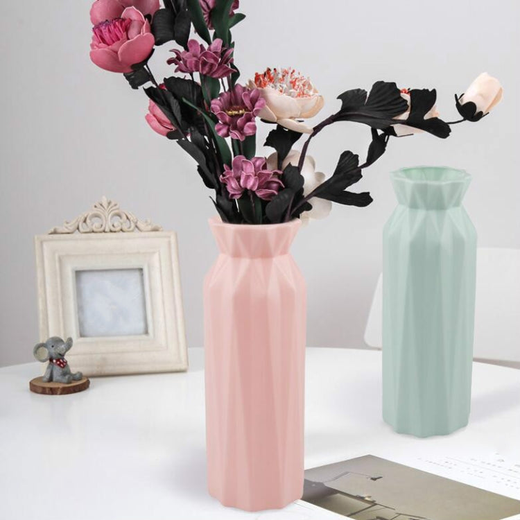 2 PCS Creative Plastic Round Vase Simple Anti-fall Home Decoration Ornaments, 7.2 x 20.5 cm, 7.2 x 20.5cm