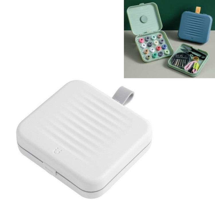 Magnetic Sewing Box Set Household Small Double-layer Sewing Tool Storage Box Stitchcraft Sewing Tools, White, Green, Pink, Blue