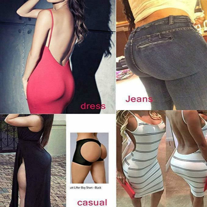 Ladies Mesh Sexy Shapewear Buttock Aare Underwear, M