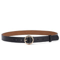 Gold Ring Belt Female PU Leather Waist Belts Jeans Pants