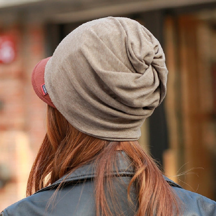 Cotton Hooded Hat Ladies Windproof Multi-purpose Ear Protection Turban Hat, One Size Solid Color