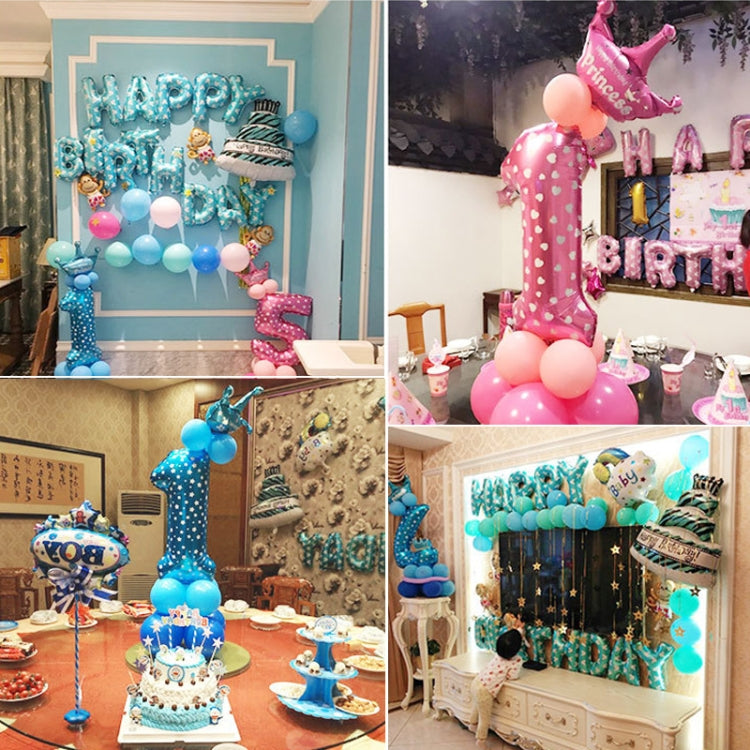 Number Foil Balloon Happy Birthday Decoration, Number 0, Number 5, Number 9, Number 8, Number 7, Number 4, Number 1, Number 3, Number 2, Number 6