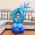 Number Foil Balloon Happy Birthday Decoration, Number 0, Number 5, Number 9, Number 8, Number 7, Number 4, Number 1, Number 3, Number 2, Number 6