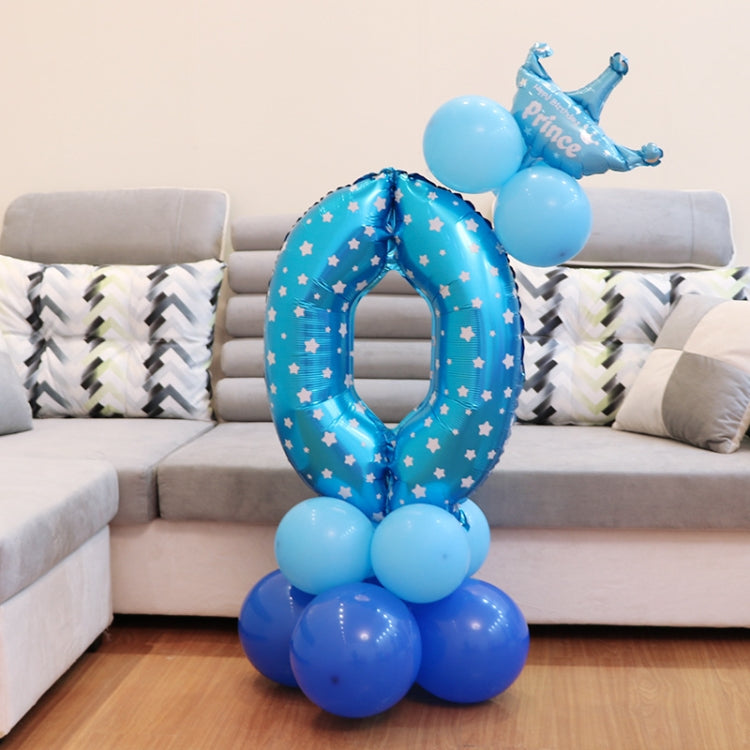 Number Foil Balloon Happy Birthday Decoration, Number 0, Number 5, Number 9, Number 8, Number 7, Number 4, Number 1, Number 3, Number 2, Number 6