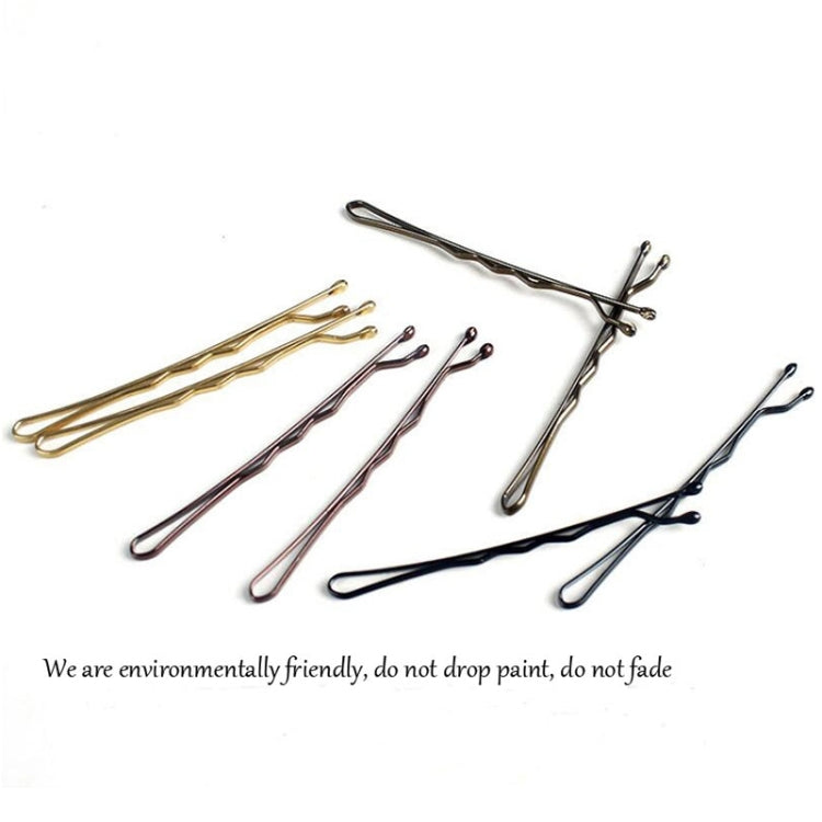 3 Sets Women Drip Invisible Hair Grips Curly Wavy Bobby Pins Daily Use Wedding Party Hair Maker, Light Yellow Gold Color, Gold-color, Rhodium Plated, Silver Plated