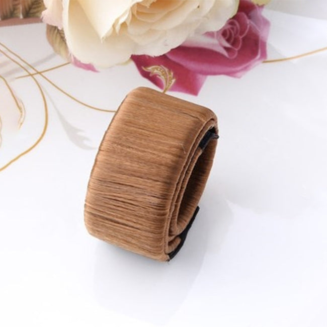 3PCS Magic Bun Women Synthetic Wig Headwear Donuts Bud Ball Twist Magic DIY Bun Maker Tools, beige, golden, dark coffee, light coffee, black, medium coffee