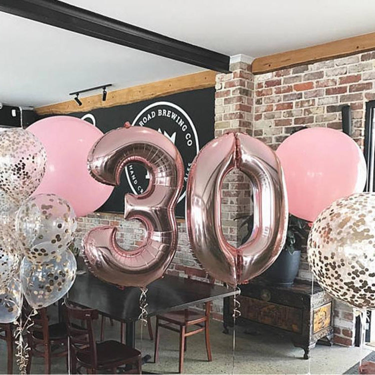 5pcs 16inch Number Foil Balloons Happy Birthday Party Wedding Balloons, Pink, 4, Gold, 2, Pink, 8, Pink, 1, Pink, 2, Gold, 9, Gold, 6, Pink, 0, Gold, 3, Pink, 9, Gold, 7, Pink, 6, Pink, 3, Pink, 7, Gold, 5, Gold, 4, Gold, 8, Gold, 1, Pink, 5