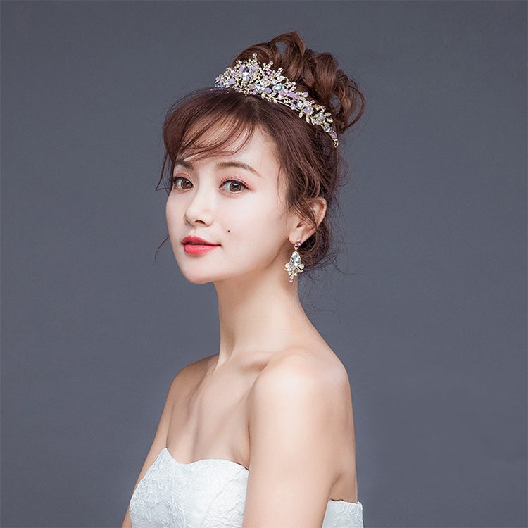 Luxury Pink Gold Pearl Bridal Crowns Handmade Tiara Bride Headband Crystal Wedding Diadem Queen Crown Wedding Hair Accessories, Pearl Crown Pink, Pearl Crown Gold, Pearl Crown White