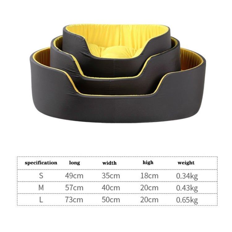 Two-Color Washable Comfortable Pet Nest with Cushion, M 57x40x20cm