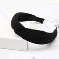 Soft Knotted Headband Hairband Lady Bow Hair Hoop Hair Accessories, Black, Pink, Wine red, Gray, Green, Navy Blue, Yellow, Khaki, Dark gray, Cyan