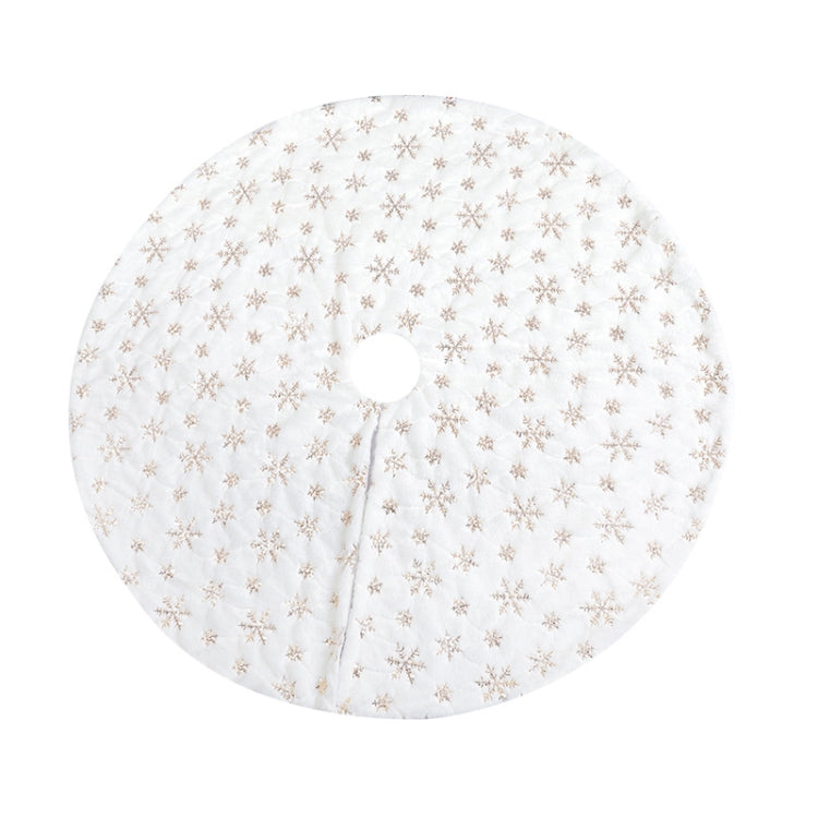 Christmas Tree Plush Sequin Embroidered Bottom Decorative Skirt, 90cm, 120cm