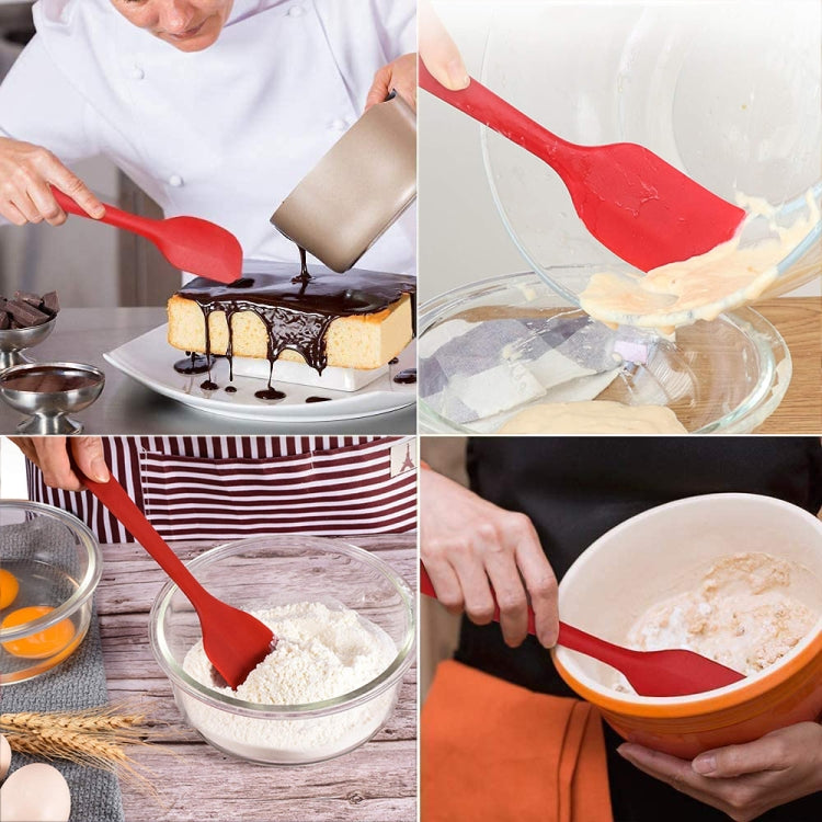 Kitchen Silicone Cream Cake Spatula Mixing Scraper Brush Butter Mixer Brushes Baking Tool Kitchenware, Purple, Pink, Orange, Red, Yellow, Green, Blue