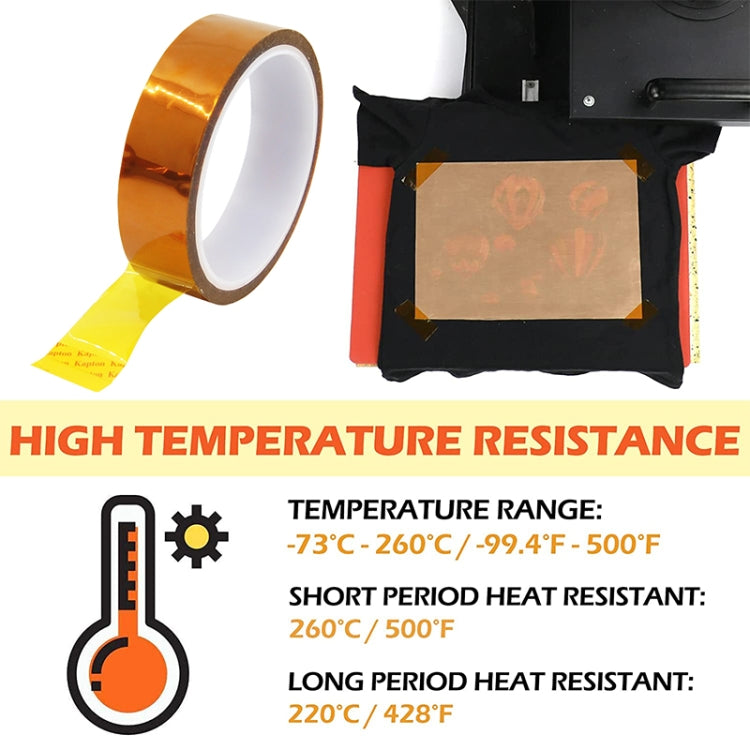 High Temperature Heat Resistant Tape Thermal Insulation Tape Polyimide Adhesive Insulating Adhesive 3D Printing Board Protection Tape