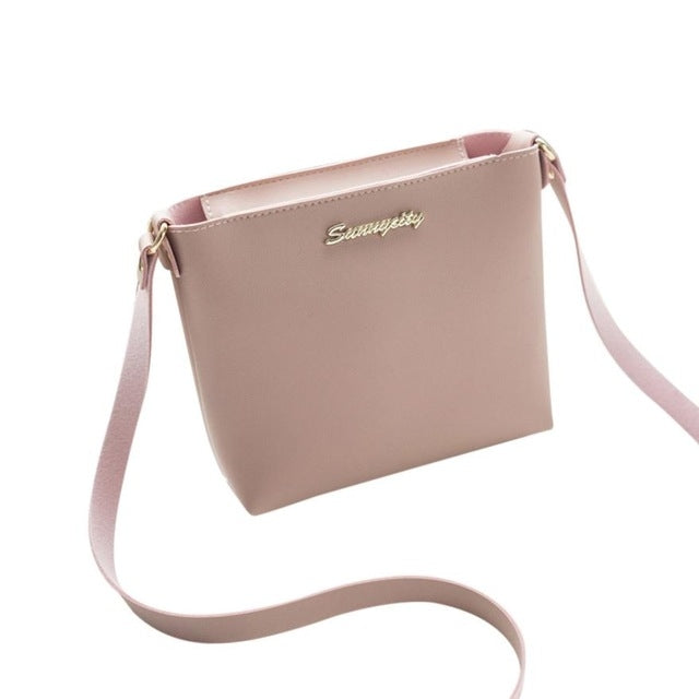 Women Solid zipper Shoulder Bag Crossbody Bag Messenger Phone Coin Bag