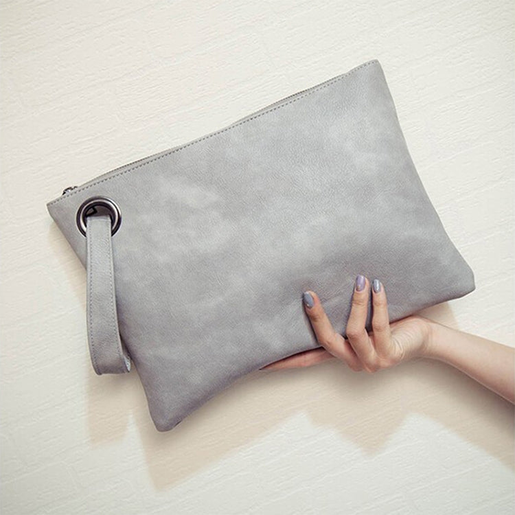 Simple Retro Ladies Handbag Fashion Large Capacity Clutch Bag Zipper Envelope Bag