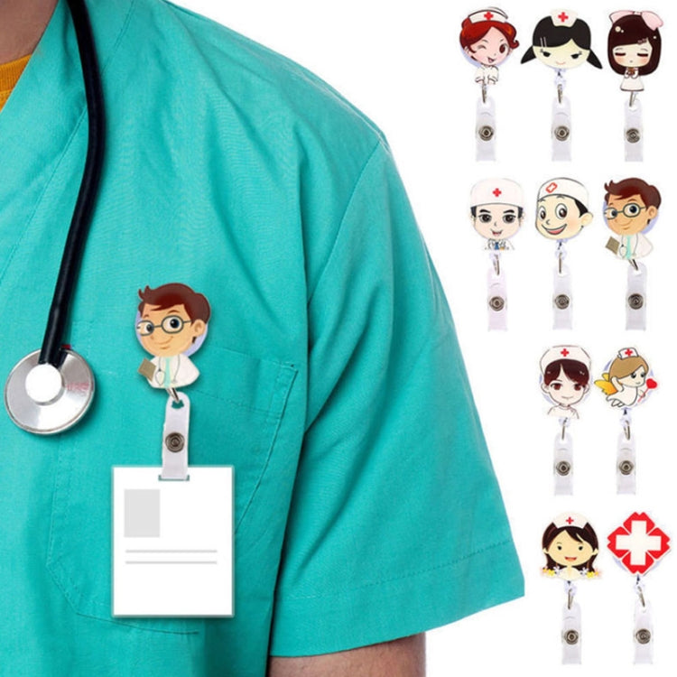 Cute Retractable Badge Reel Student Nurse ID Name Card Badge, ID Name Card Badge
