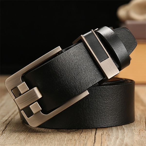 Vintage Lacquered Genuine Leather Pin Buckle Waistband for Men, Wide Needle Black 105CM, Wide Needle Black 110CM, Wide Needle Black 115CM, Wide Needle Black 120CM, Wide Needle Black 125CM, Wide Needle Black 130CM, Wide Needle Black 140CM               ...