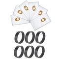 Vacuum Cleaner Dust Bag + Drive Belt For KIRBY SENTRIA G10/G10E, 12PCS/Set For KIRBY SENTRIA G10/G10E