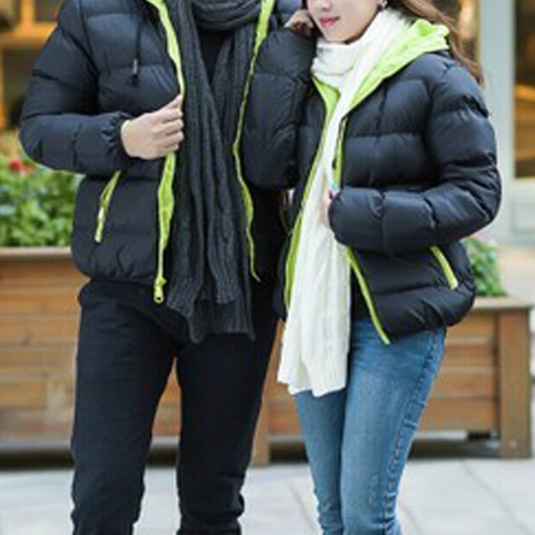 Stylish Slim Men Hooded Cotton Coat, L, XL, XXL