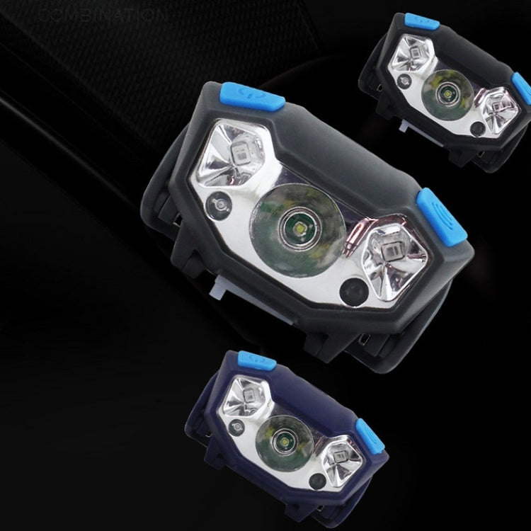 Usb Rechargeable Waterproof Sensor Headlight Outdoor Fishing Light
