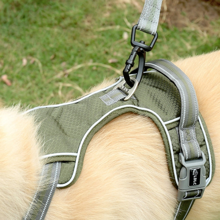Dog Outdoor Anti-Scourge Traction Rope Nylon Reflective Elastic Stretch Dog Walking Rope, Elastic Stretch Yellow, Elastic Stretch Green