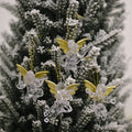 4pcs/bag Christmas Decorations Transparent Angel Pendant Christmas Tree Ornaments, 4pcs/bag