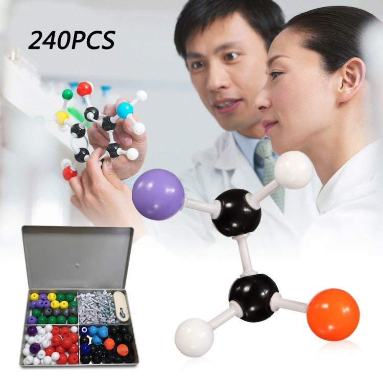 240pcs / Set Chemistry Molecular Model Organic Chemistry Atom Set for School Lab Teaching, Organic Chemistry Atom Set