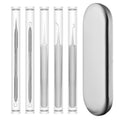5pcs /Set Acne Needle Stainless Steel Acne Clamp Squeeze Acne Blackhead Tool, 5 in 1