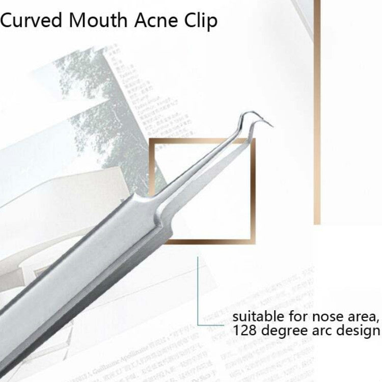 5pcs /Set Acne Needle Stainless Steel Acne Clamp Squeeze Acne Blackhead Tool, 5 in 1