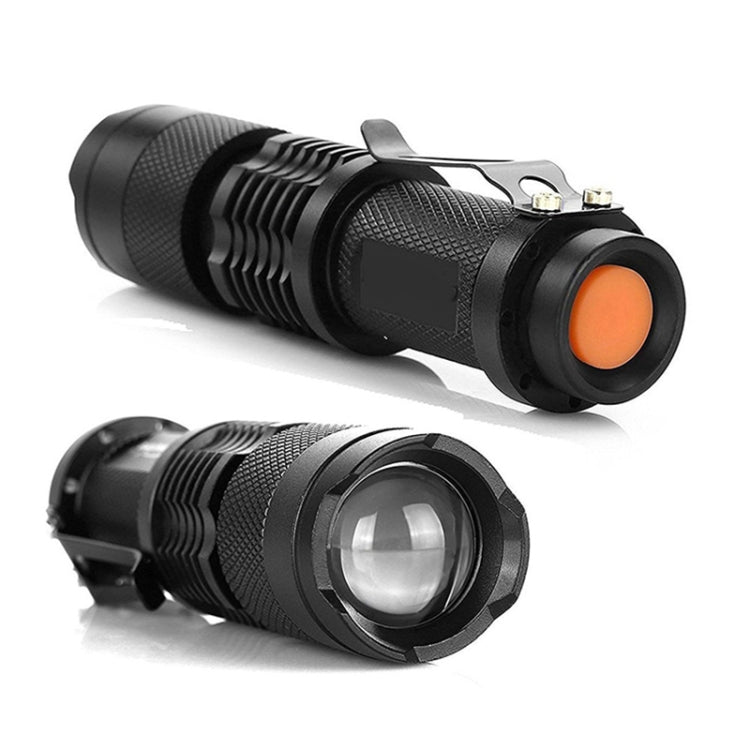 LED Outdoor Rechargeable Telescopic Zoom Mini Glare Flashlight, Single, Set