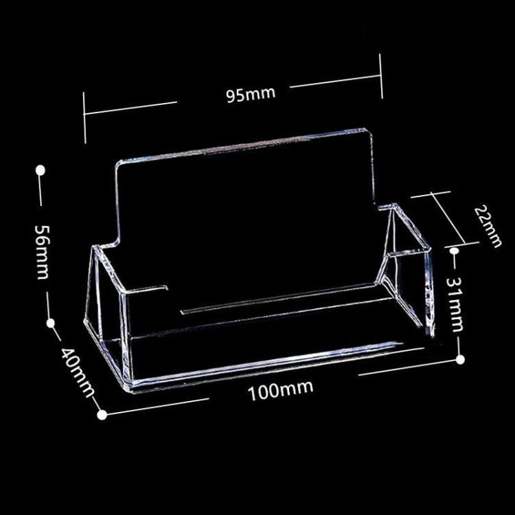 Acrylic Transparent Name Card Holder Desktop Showcase, Card Holder