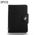 3 PCS Upgraded Version Card Bag Business Card Transparent Protective Cover Color Storage Card Holder, 12 Card Slots